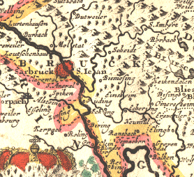 Ensheim um das Jahr 1720